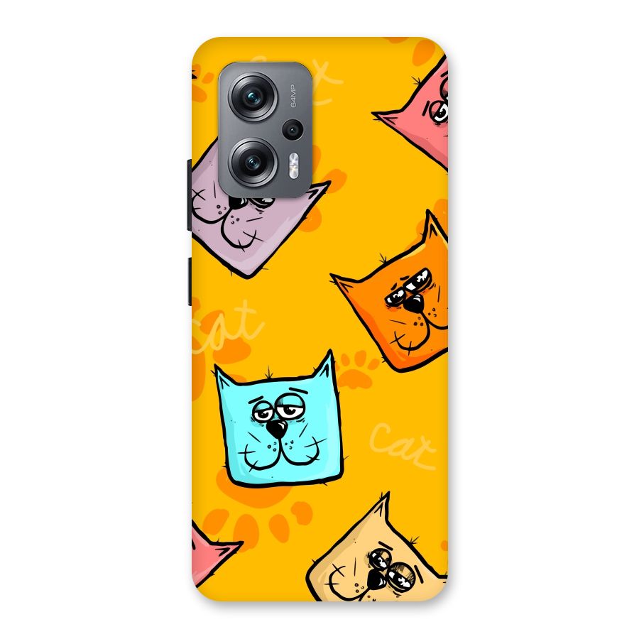 Cute Cat Pattern Back Case for Redmi K50i