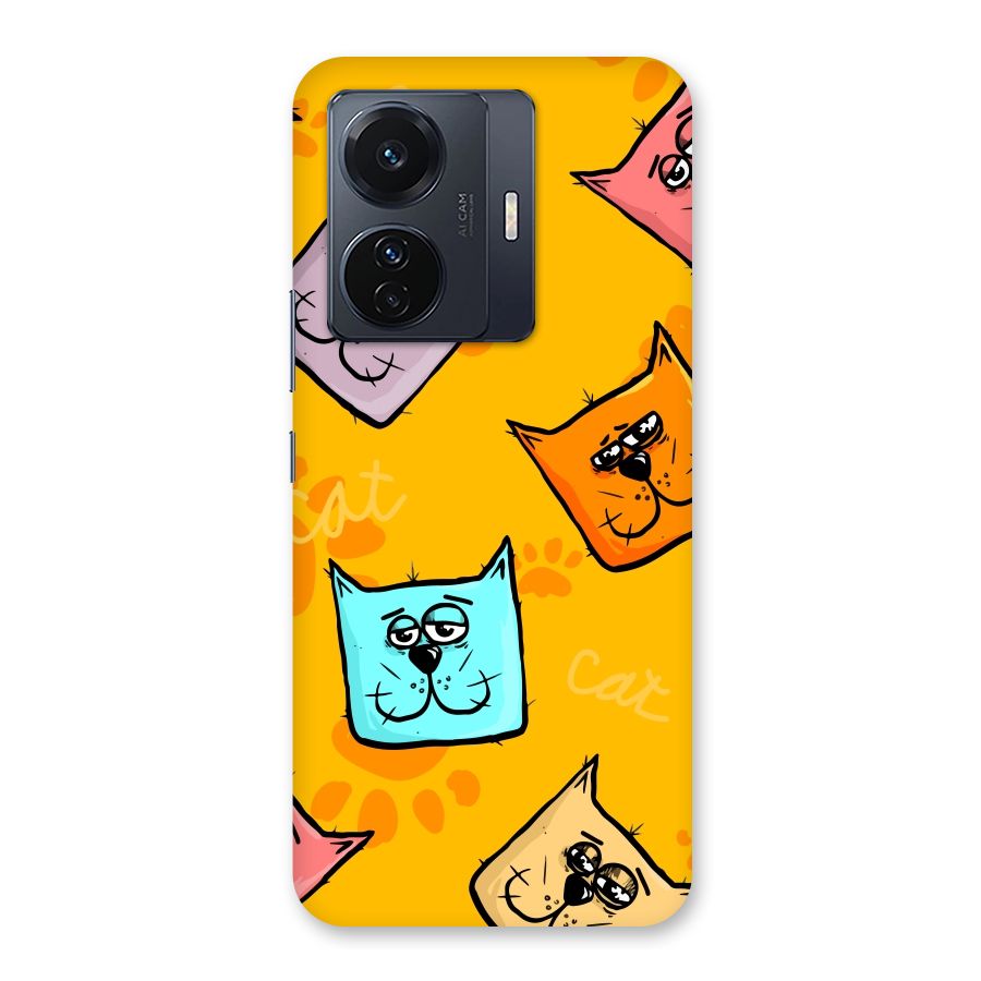 Cute Cat Pattern Back Case for Vivo T1 Pro