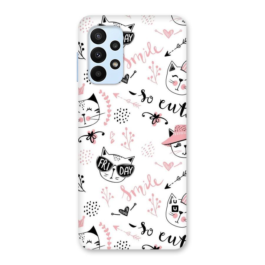 Cute Cat Swag Back Case for Galaxy A23