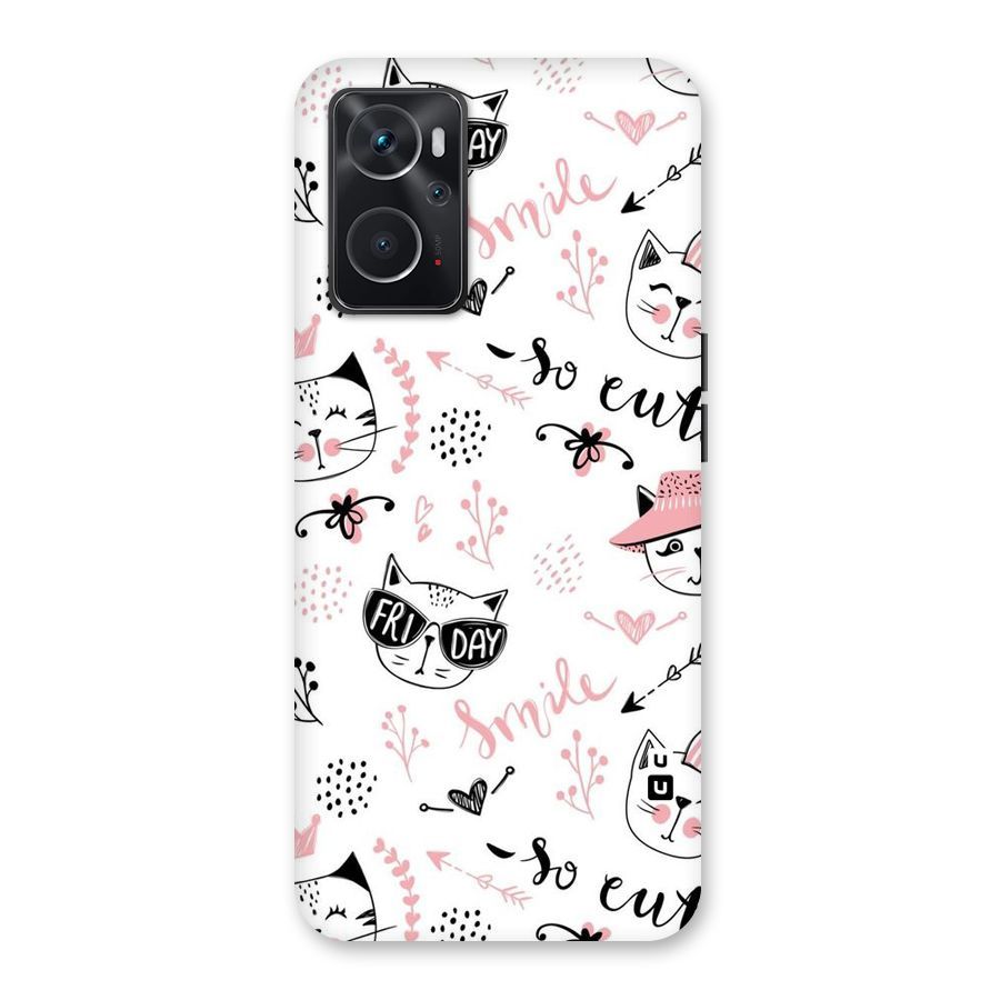 Cute Cat Swag Back Case for Oppo K10 4G