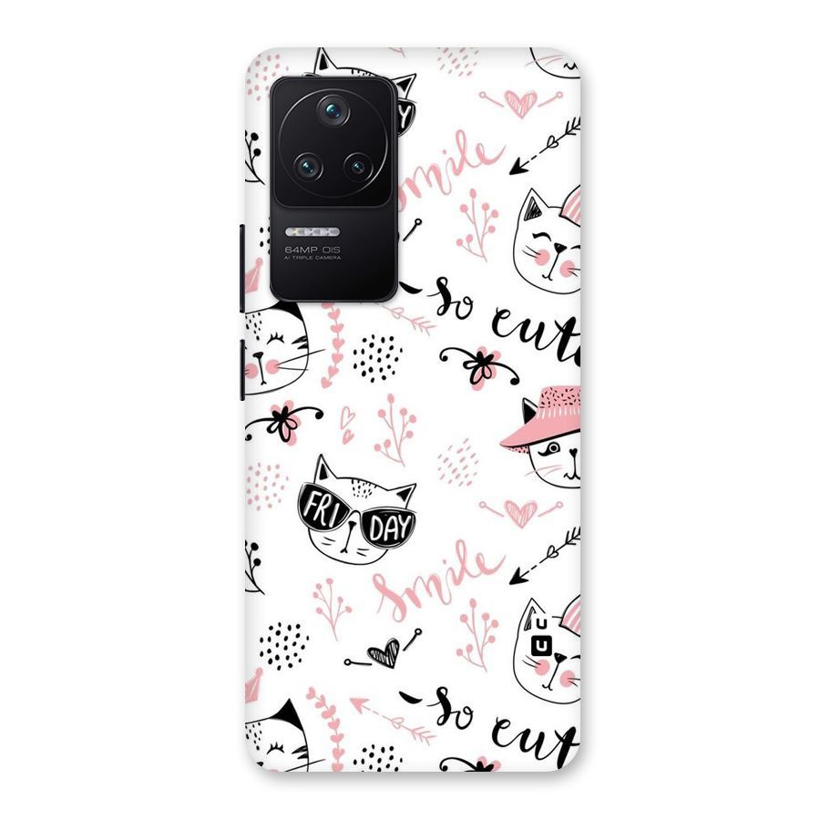 Cute Cat Swag Back Case for Poco F4 5G