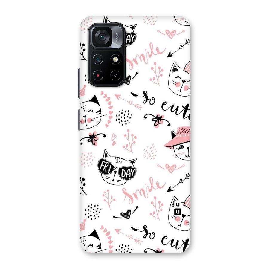 Cute Cat Swag Back Case for Poco M4 Pro 5G