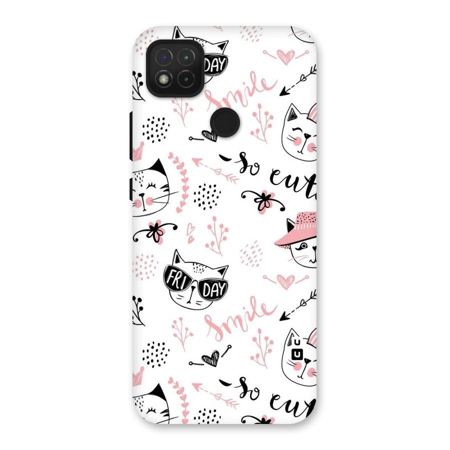 Cute Cat Swag Back Case for Redmi 9 Activ