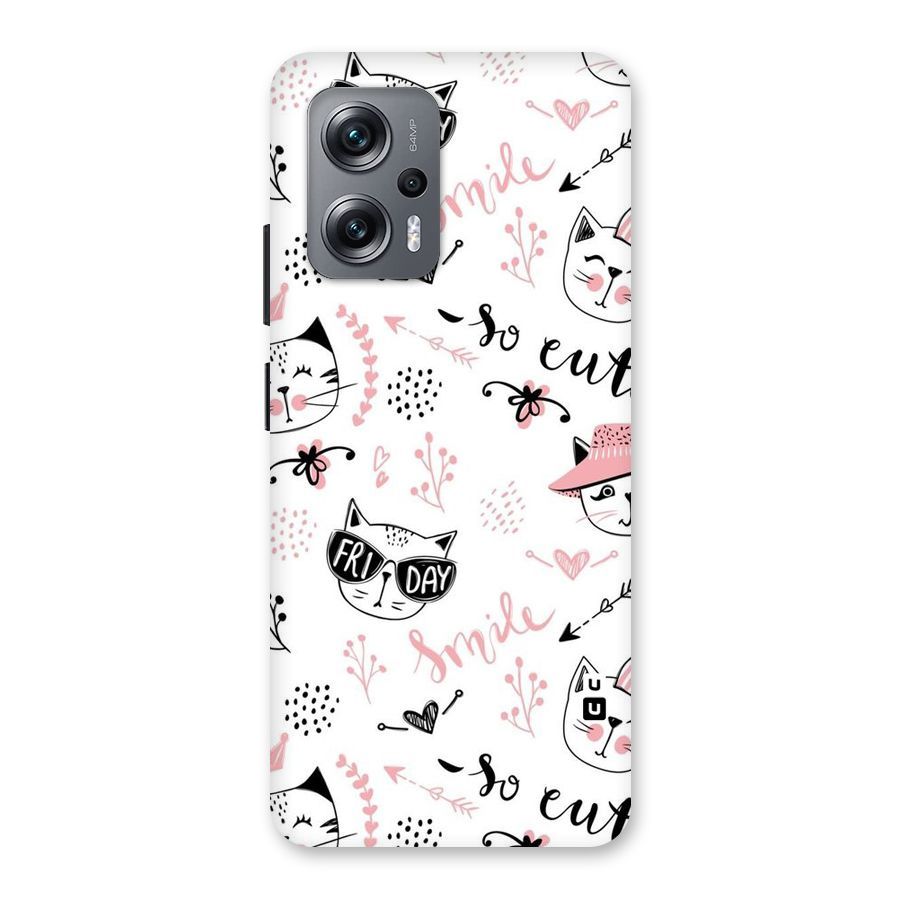 Cute Cat Swag Back Case for Redmi K50i