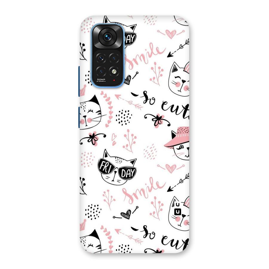 Cute Cat Swag Back Case for Redmi Note 11