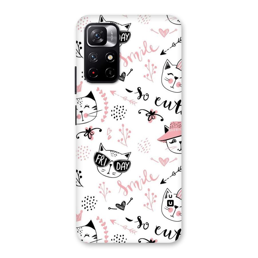Cute Cat Swag Back Case for Redmi Note 11T 5G