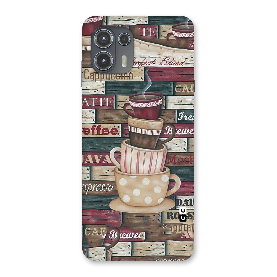 Cute Coffee Cups Back Case for Motorola Edge 20 Fusion