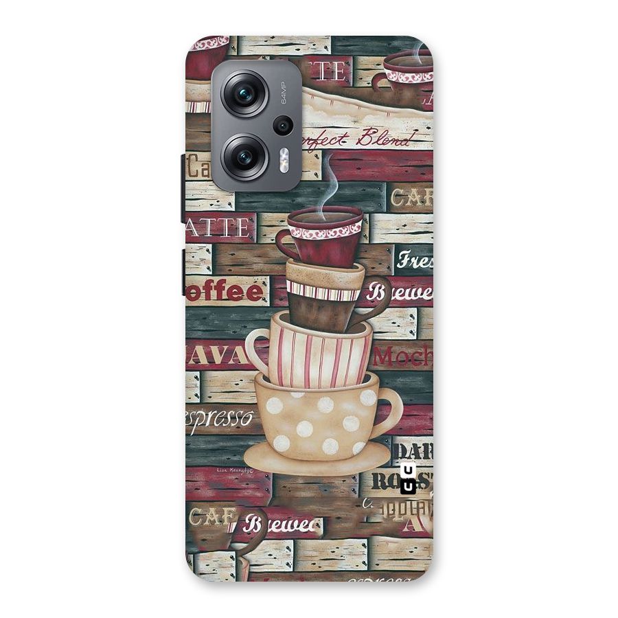 Cute Coffee Cups Back Case for Redmi K50i