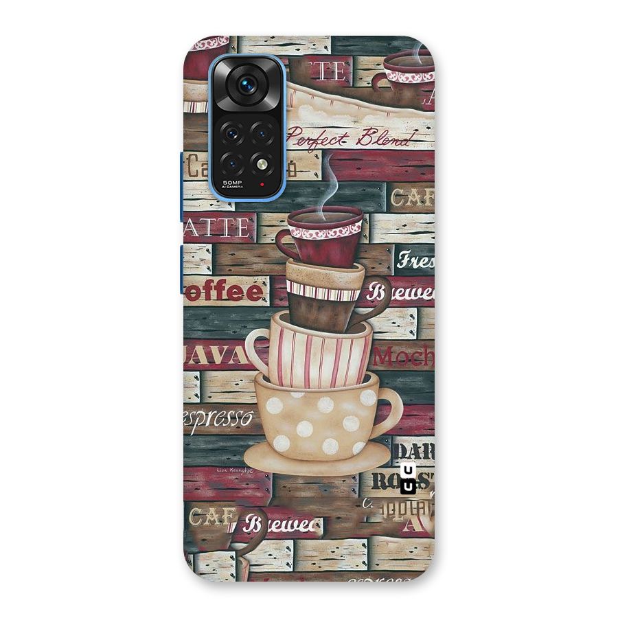 Cute Coffee Cups Back Case for Redmi Note 11S