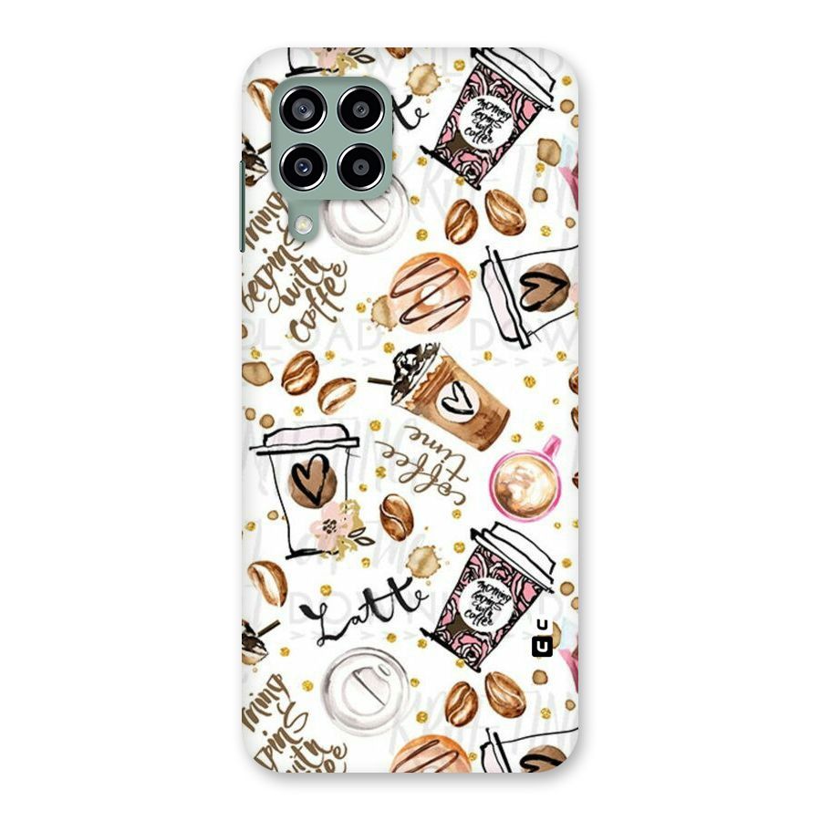 Cute Coffee Pattern Back Case for Galaxy M33