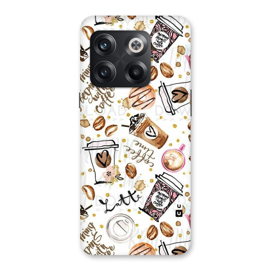 Cute Coffee Pattern Back Case for OnePlus 10T