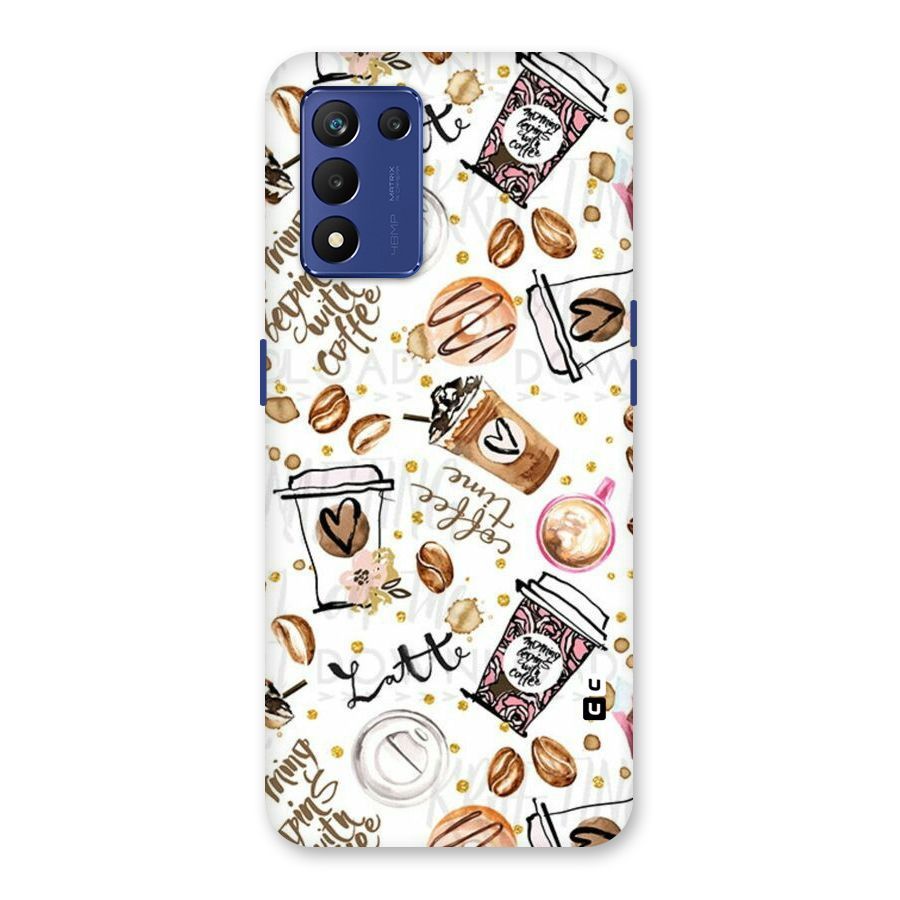 Cute Coffee Pattern Back Case for Realme 9 5G Speed
