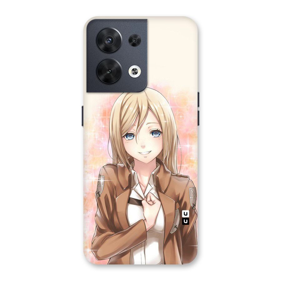 Cute Girl Art Back Case for Oppo Reno8 5G