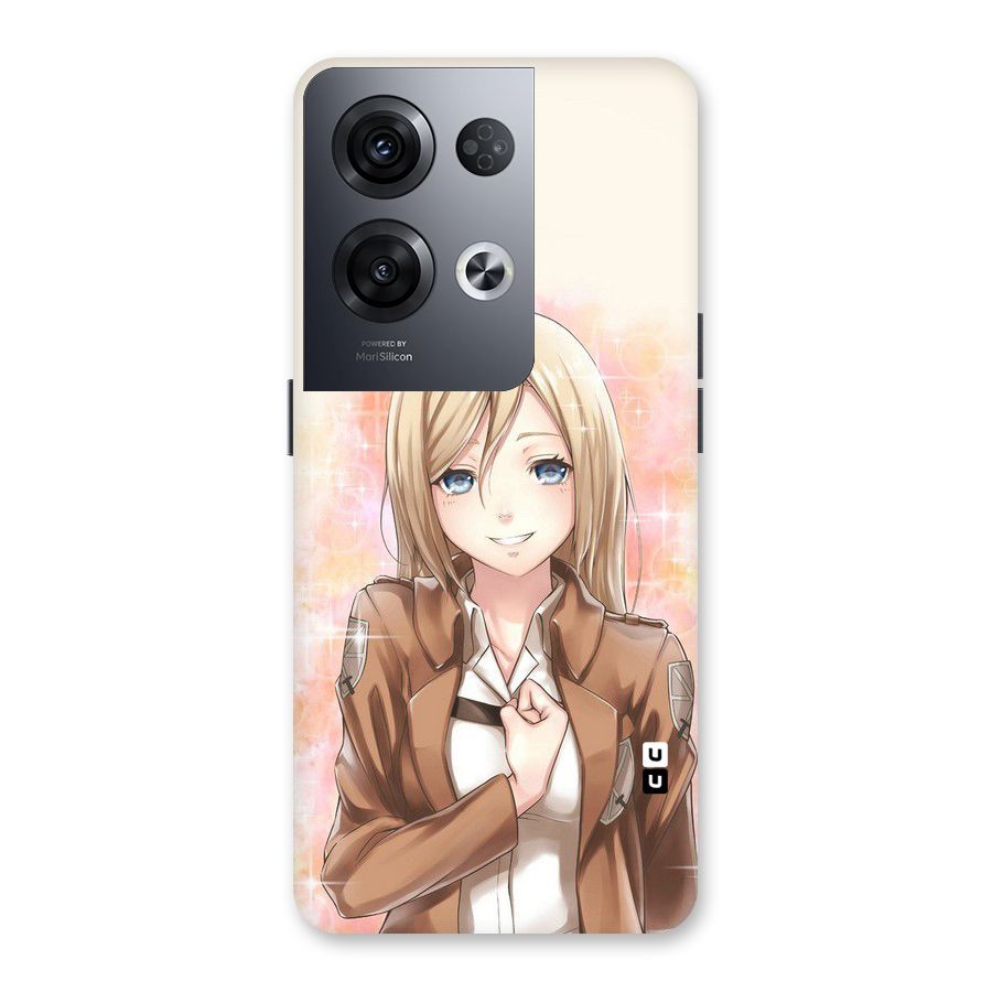 Cute Girl Art Back Case for Oppo Reno8 Pro 5G