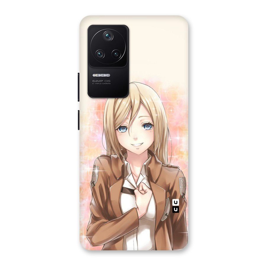 Cute Girl Art Back Case for Poco F4 5G