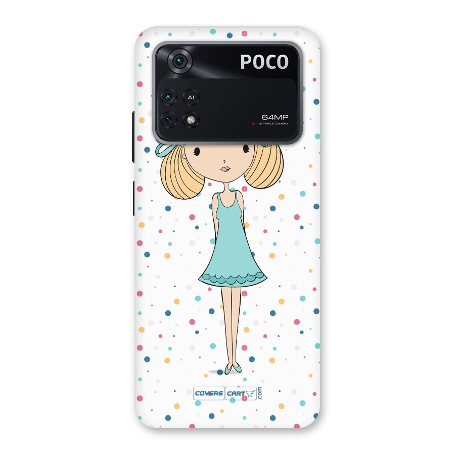 Cute Girl Back Case for Poco M4 Pro 4G