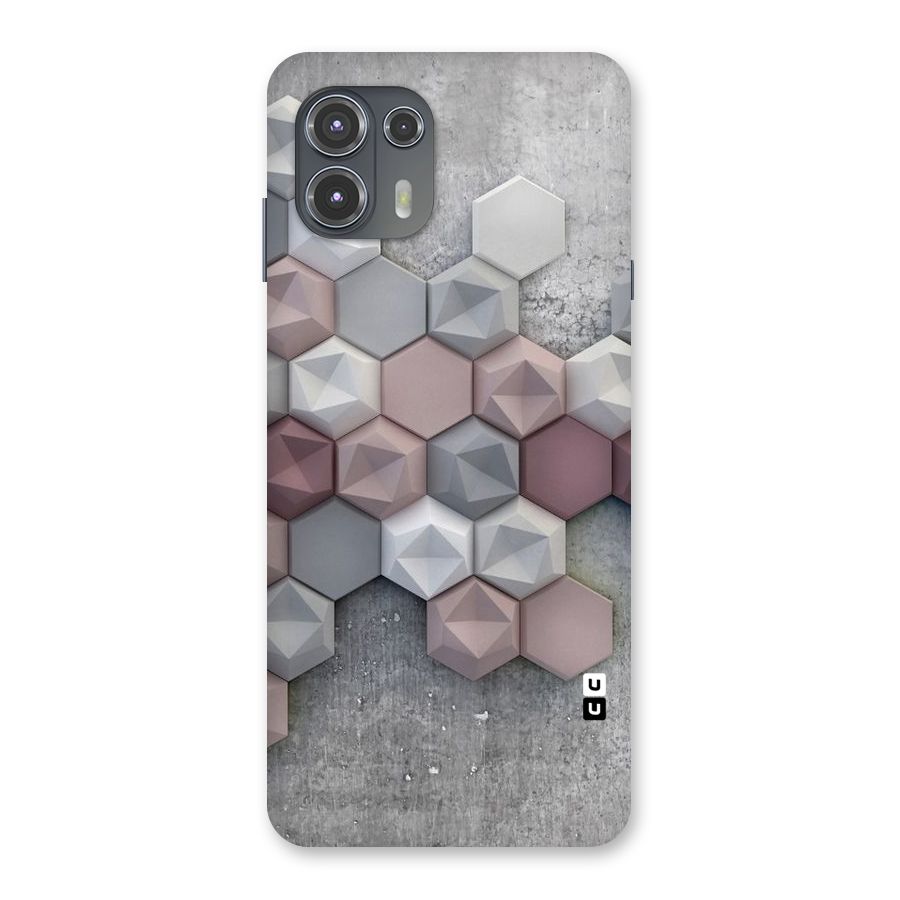 Cute Hexagonal Pattern Back Case for Motorola Edge 20 Fusion