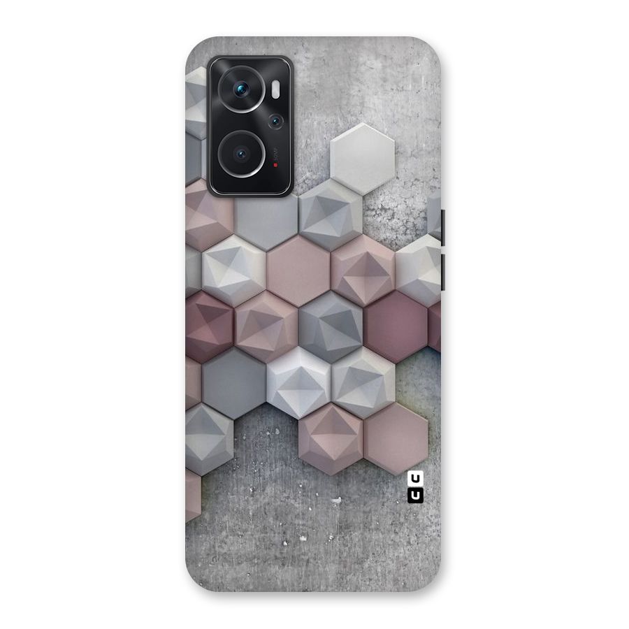 Cute Hexagonal Pattern Back Case for Oppo K10 4G