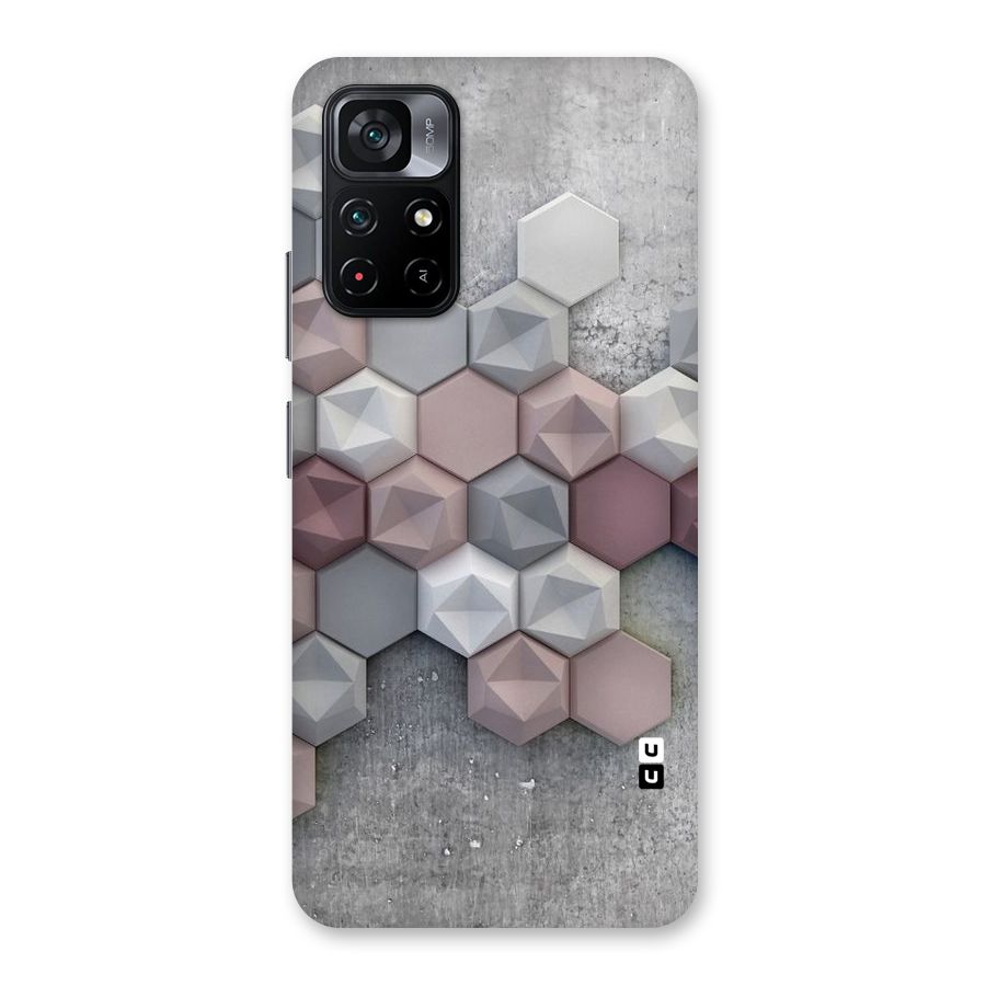 Cute Hexagonal Pattern Back Case for Poco M4 Pro 5G