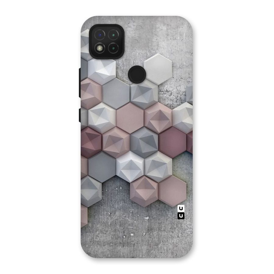 Cute Hexagonal Pattern Back Case for Redmi 9 Activ