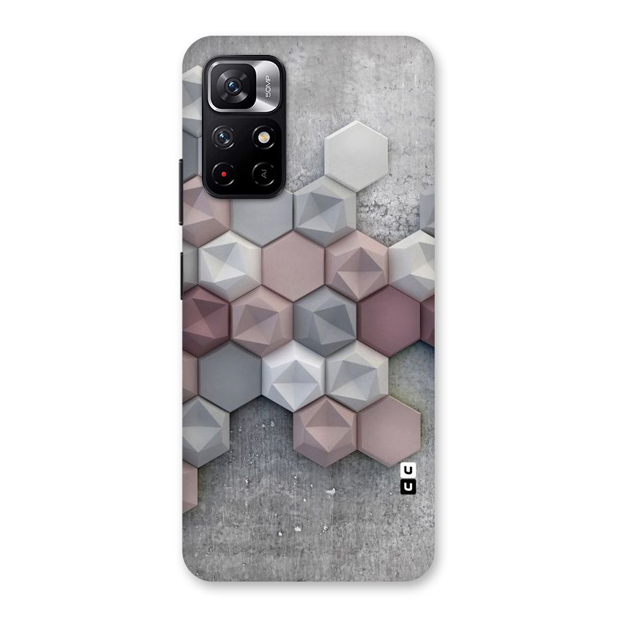 Cute Hexagonal Pattern Back Case for Redmi Note 11T 5G