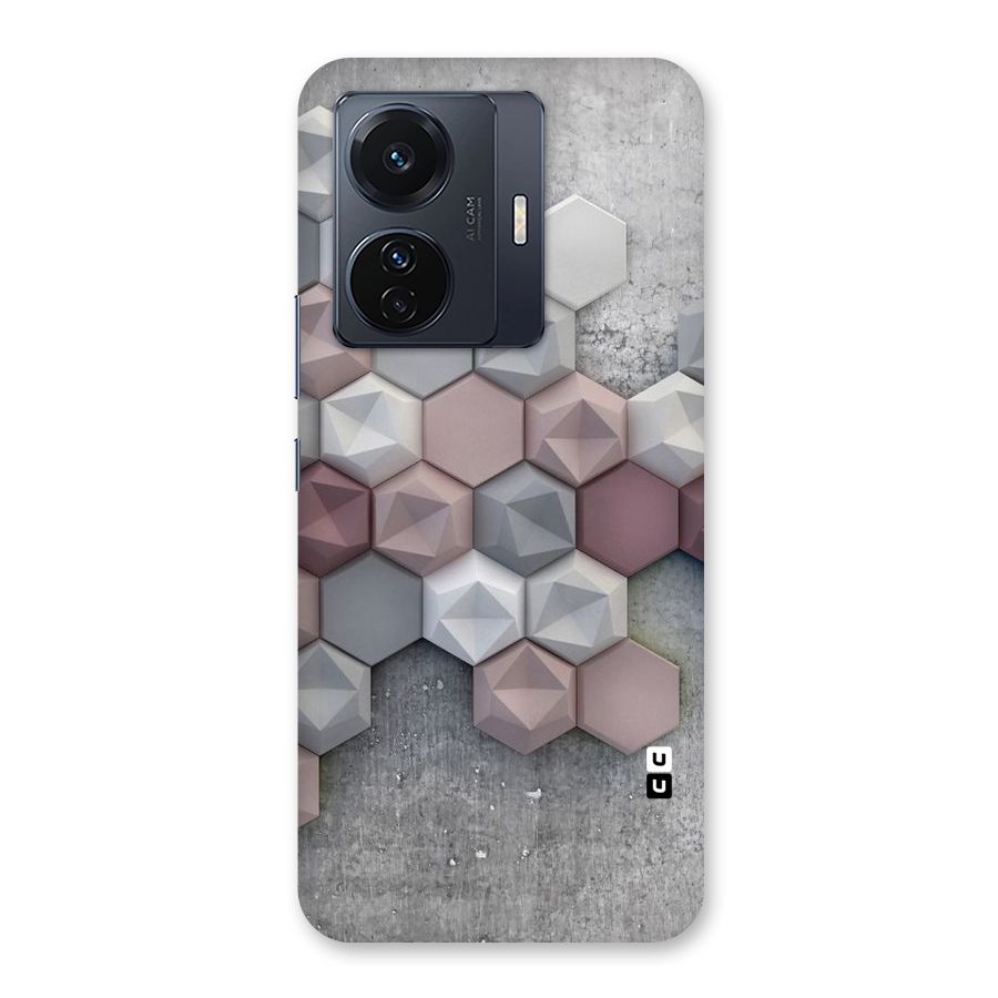 Cute Hexagonal Pattern Back Case for Vivo T1 Pro