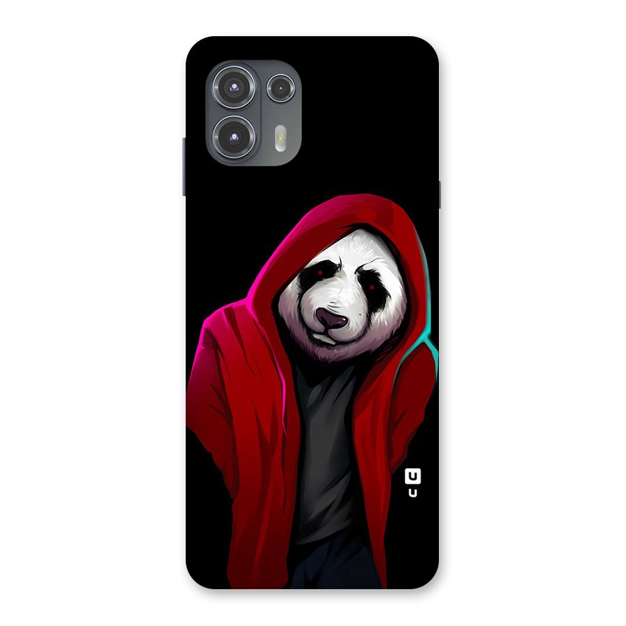 Cute Hoodie Panda Back Case for Motorola Edge 20 Fusion