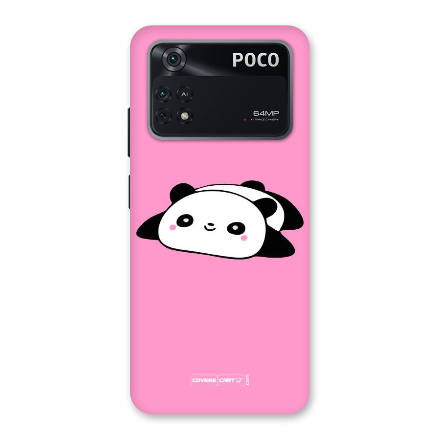 Cute Lazy Panda Back Case for Poco M4 Pro 4G