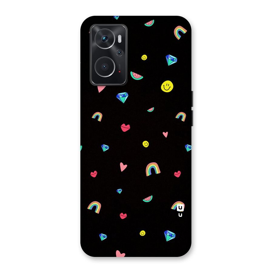 Cute Multicolor Shapes Back Case for Oppo K10 4G