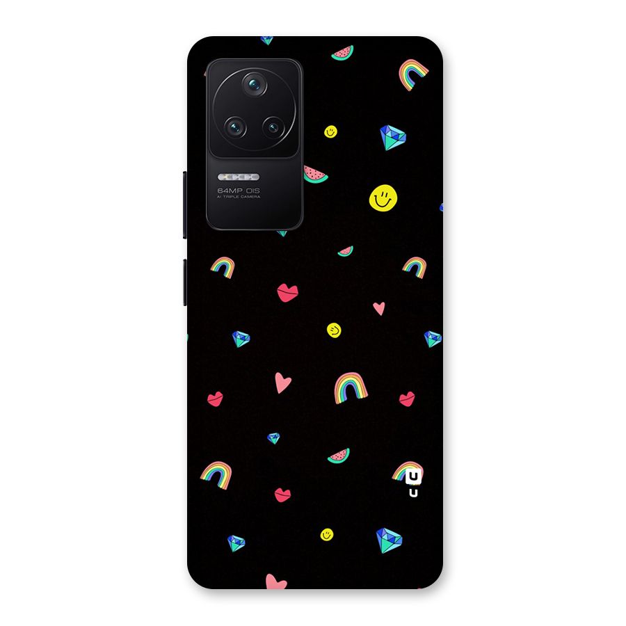 Cute Multicolor Shapes Back Case for Poco F4 5G