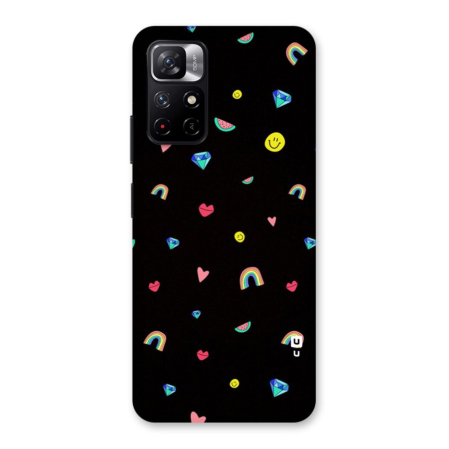 Cute Multicolor Shapes Back Case for Redmi Note 11T 5G