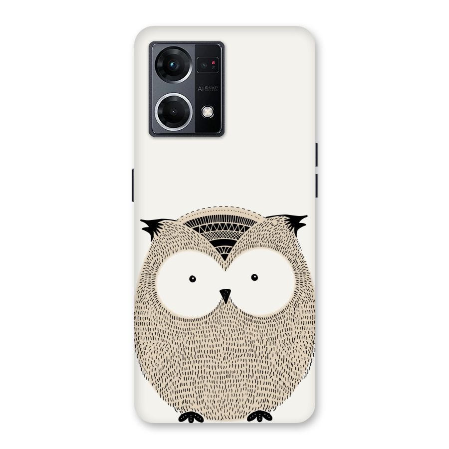 Cute Owl Glass Back Case for Oppo F21 Pro 5G