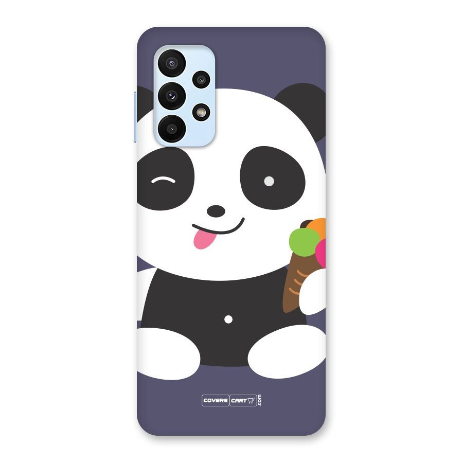 Cute Panda Blue Back Case for Galaxy A23