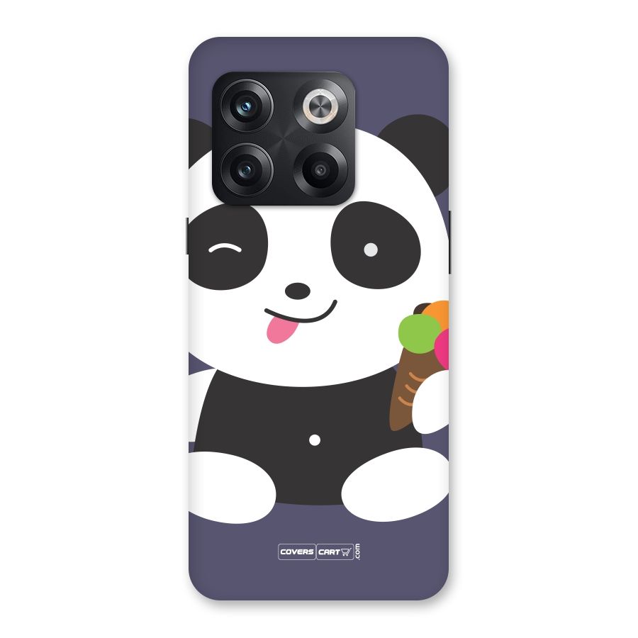 Cute Panda Blue Back Case for OnePlus 10T