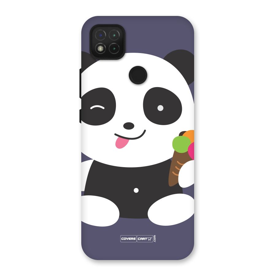 Cute Panda Blue Back Case for Redmi 9 Activ