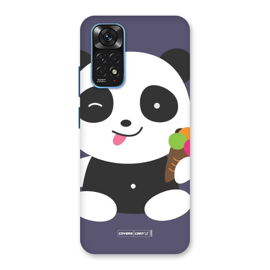 Cute Panda Blue Back Case for Redmi Note 11S