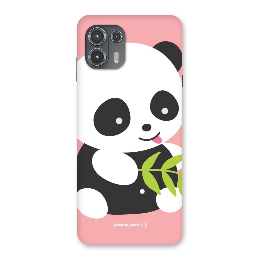 Cute Panda Pink Back Case for Motorola Edge 20 Fusion