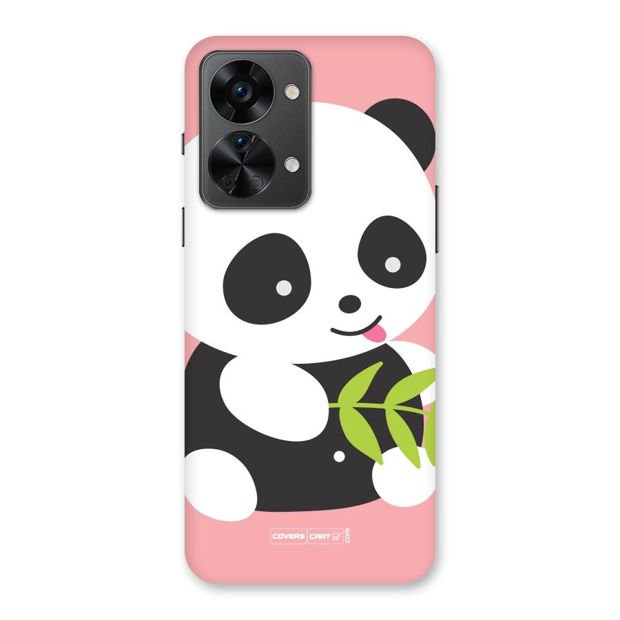 Cute Panda Pink Back Case for OnePlus Nord 2T