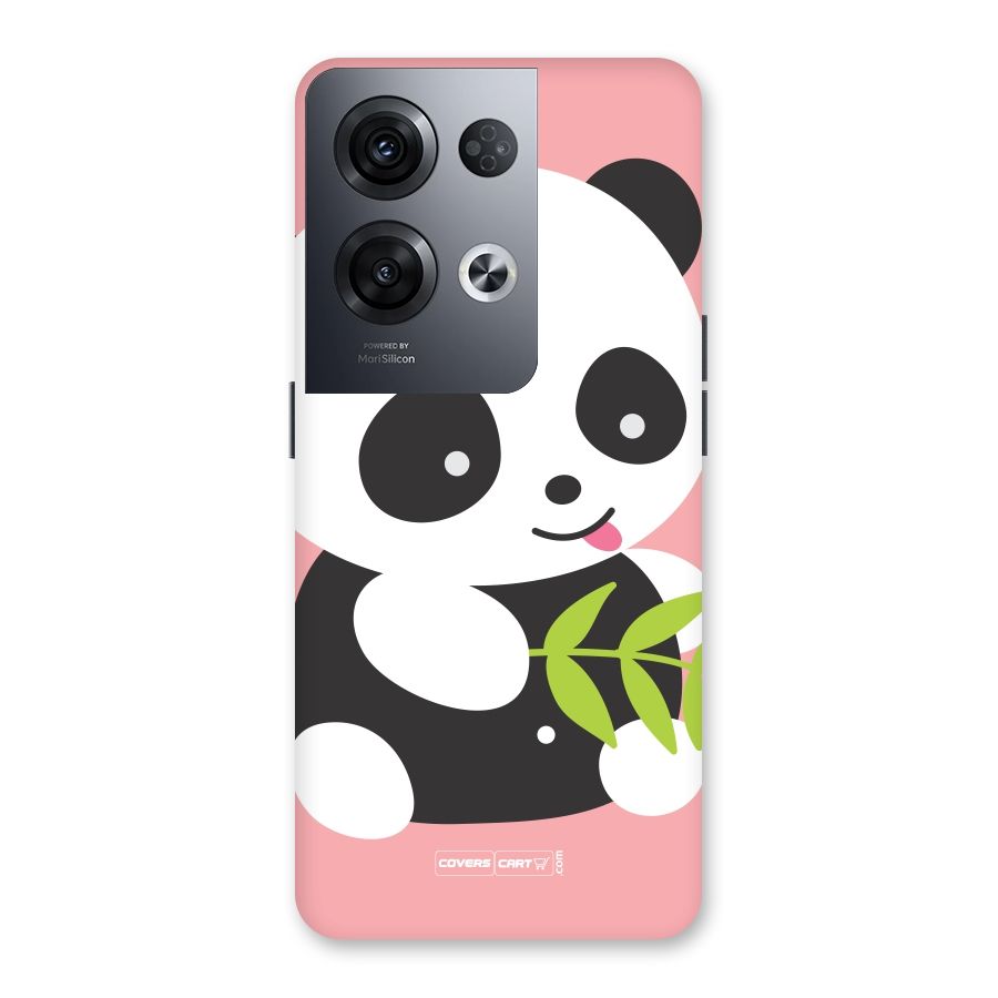 Cute Panda Pink Back Case for Oppo Reno8 Pro 5G