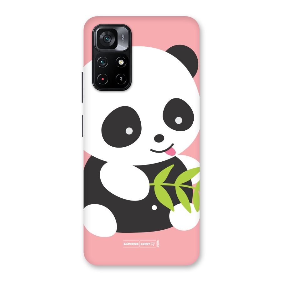 Cute Panda Pink Back Case for Poco M4 Pro 5G