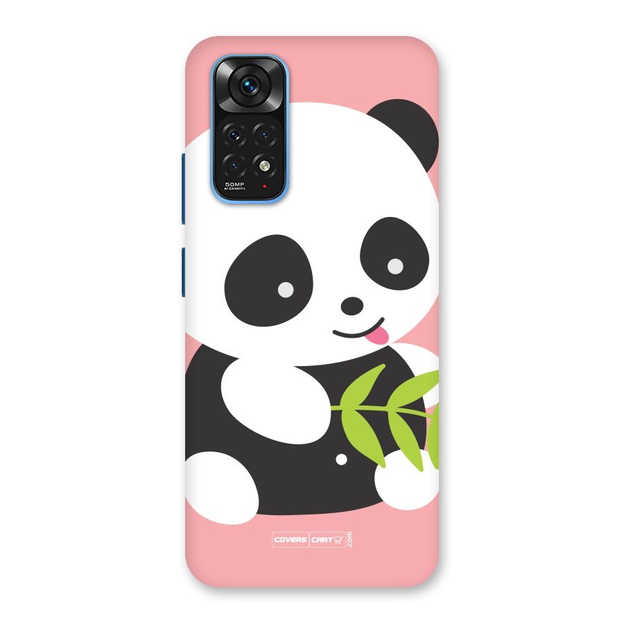 Cute Panda Pink Back Case for Redmi Note 11S