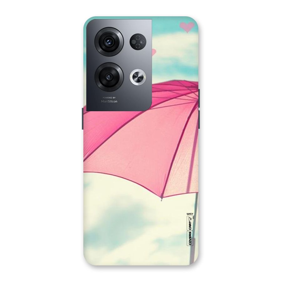 Cute Pink Umbrella Back Case for Oppo Reno8 Pro 5G