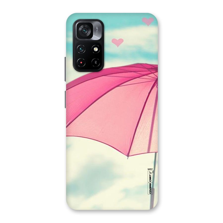 Cute Pink Umbrella Back Case for Poco M4 Pro 5G
