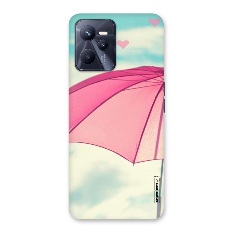 Cute Pink Umbrella Back Case for Realme C35