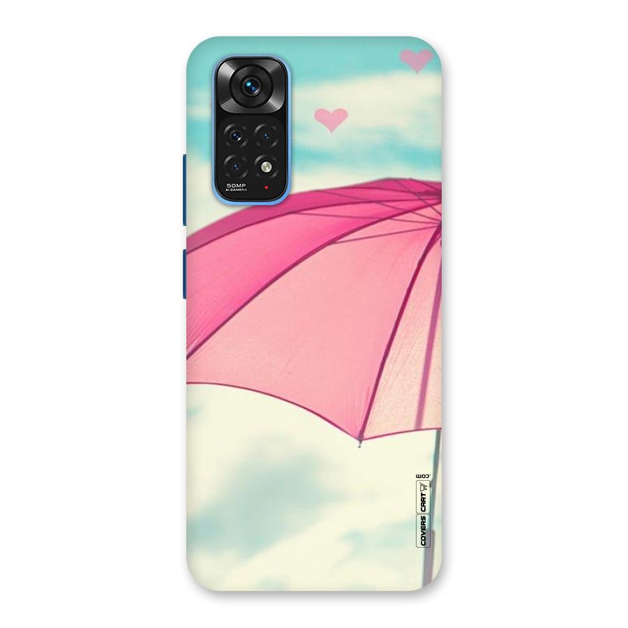 Cute Pink Umbrella Back Case for Redmi Note 11S