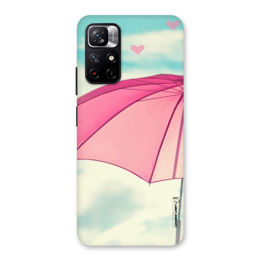 Cute Pink Umbrella Back Case for Redmi Note 11T 5G