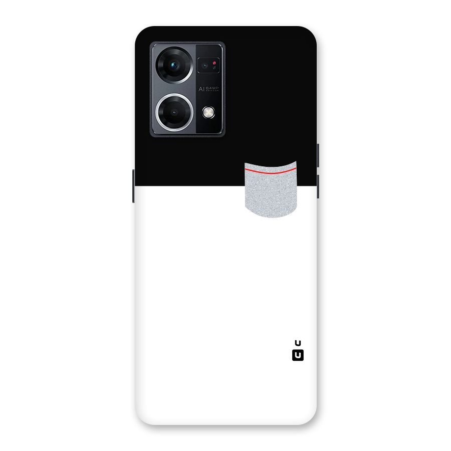 Cute Pocket Simple Glass Back Case for Oppo F21 Pro 5G