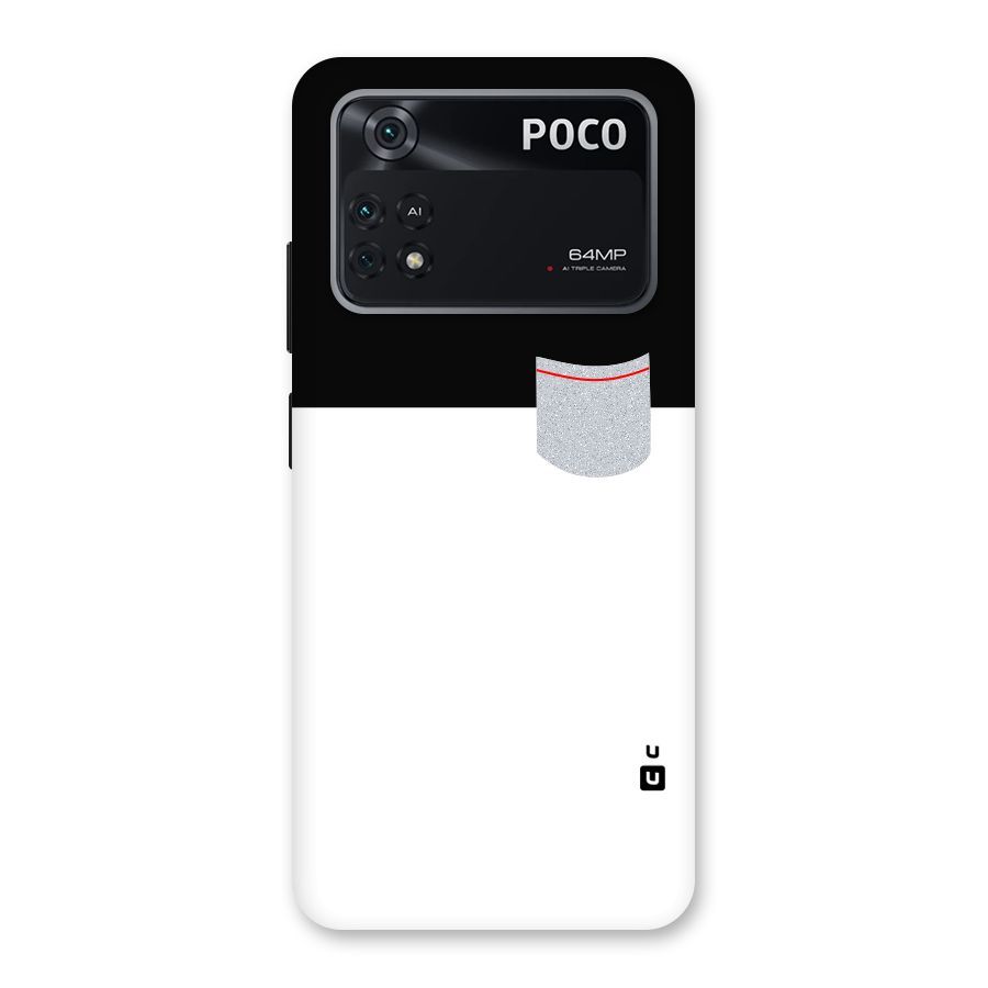 Cute Pocket Simple Back Case for Poco M4 Pro 4G
