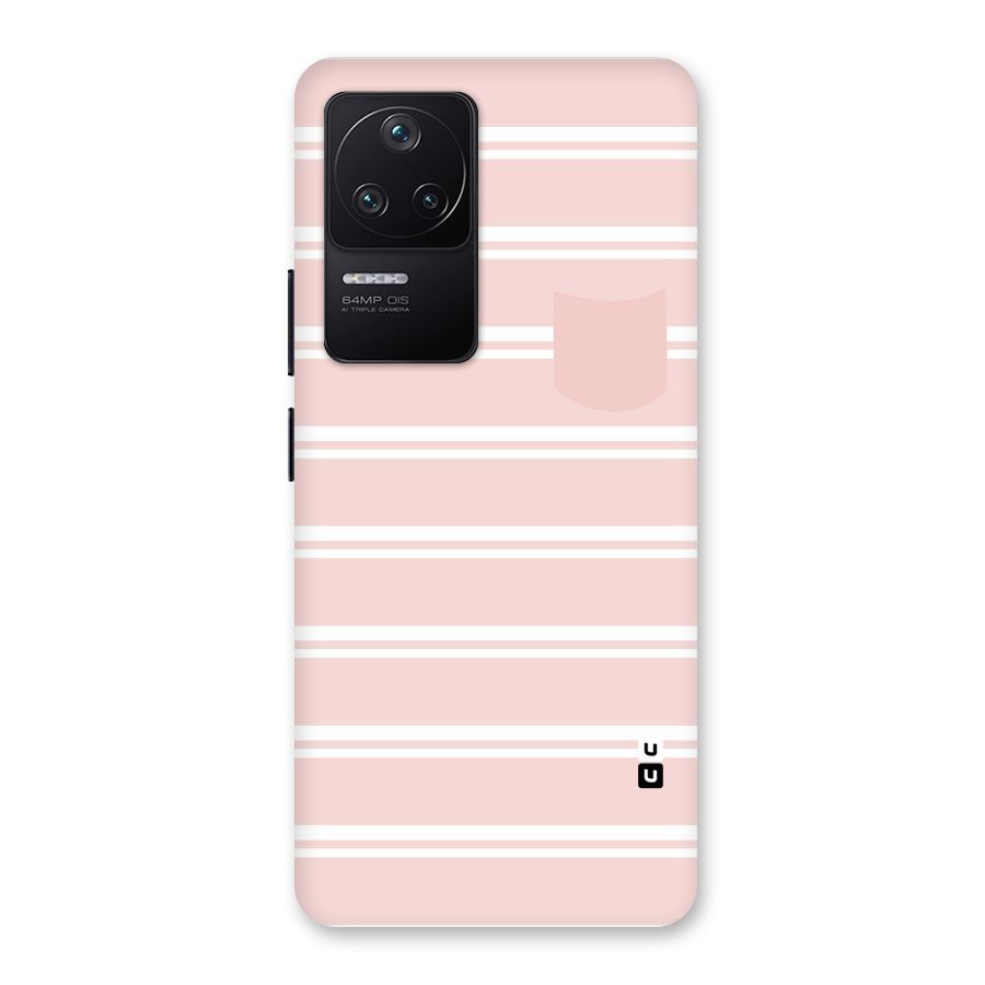 Cute Pocket Striped Back Case for Poco F4 5G