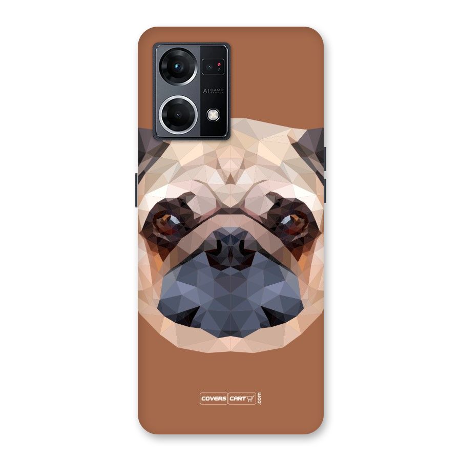 Cute Pug Glass Back Case for Oppo F21 Pro 5G
